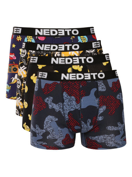 Nedeto Sada štyroch - pánske boxerky Nedeto viacfarebné