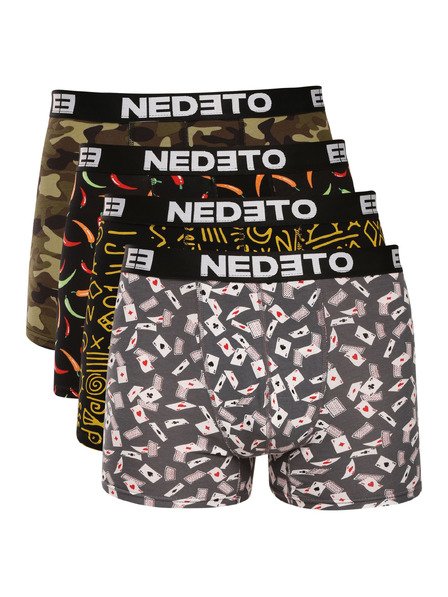 Nedeto Sada štyroch - pánske boxerky Nedeto viacfarebné