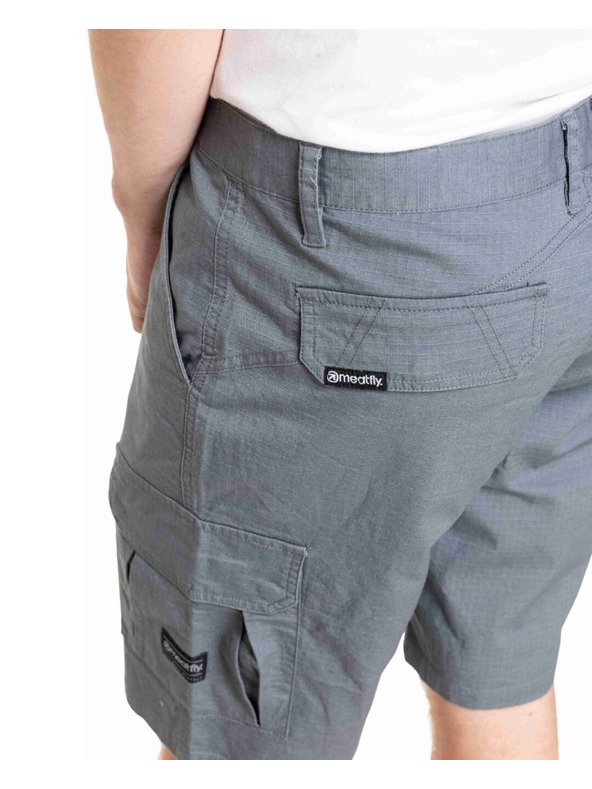 Meatfly Meatfly pánske kraťasy Syndrom Grey Ripstop