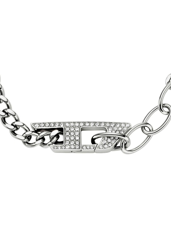 Diesel Unisex oceľový náramek Diesel D Logo DX1627040
