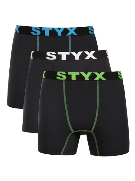Styx Sada troch - pánske funkčné boxerky Styx čierne