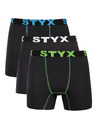 Styx Sada troch - pánske funkčné boxerky Styx čierne
