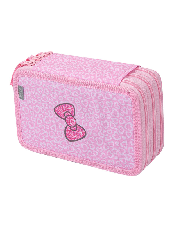 BAAGL  BAAGL Školský penal trojposchodový Hello Kitty Sweet Leopard GRS