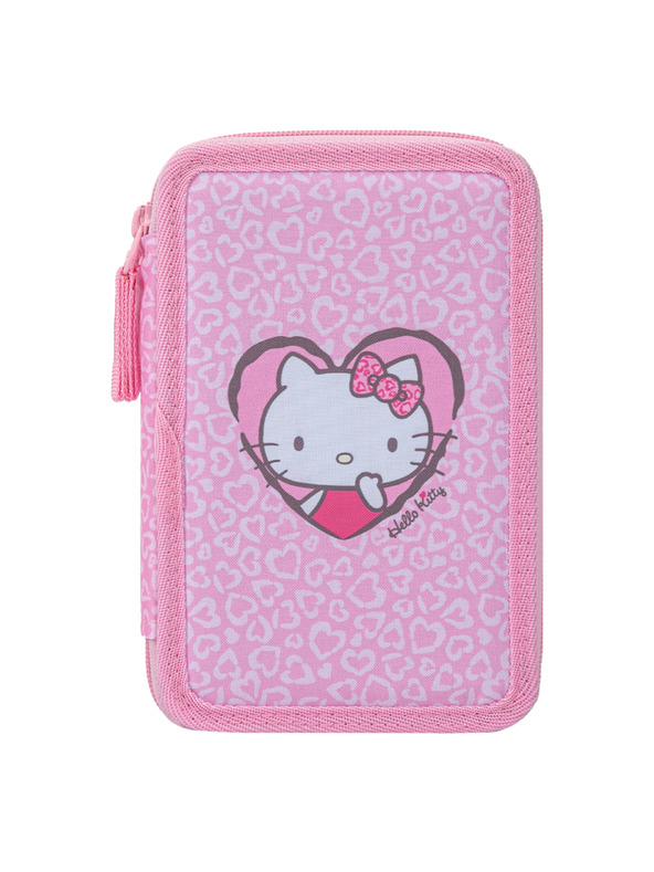 BAAGL  BAAGL Školský penal trojposchodový Hello Kitty Sweet Leopard GRS