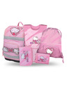 BAAGL  BAAGL SET 5 Zippy Plus Hello Kitty Sweet Leopard: aktovka, penal, vrecko, zástera, peňaženka GRS
