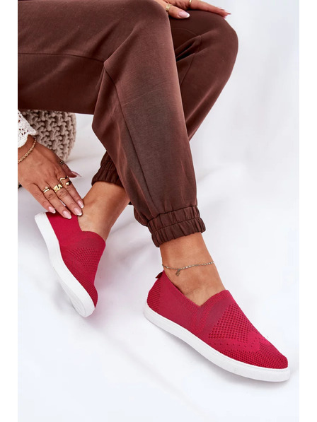 BIG STAR SHOES Dámske slip-on tenisky Big Star – fuchziové
