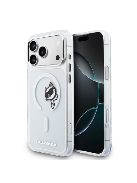 Karl Lagerfeld Karl Lagerfeld IML Choupette Peekaboo MagSafe Zadný Kryt pre iPhone 17 Pro Max Transparent