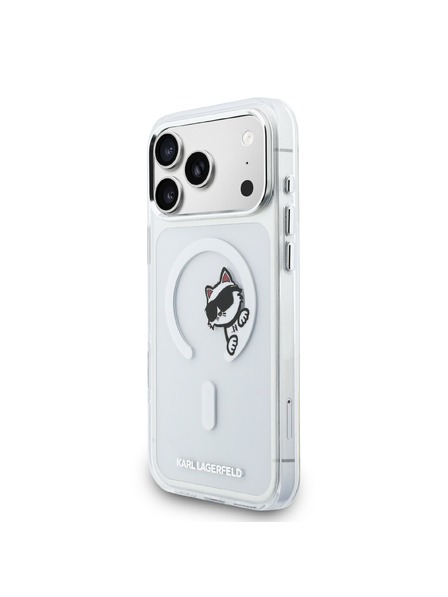Karl Lagerfeld Karl Lagerfeld IML Choupette Peekaboo MagSafe Zadný Kryt pre iPhone 17 Pro Max Transparent