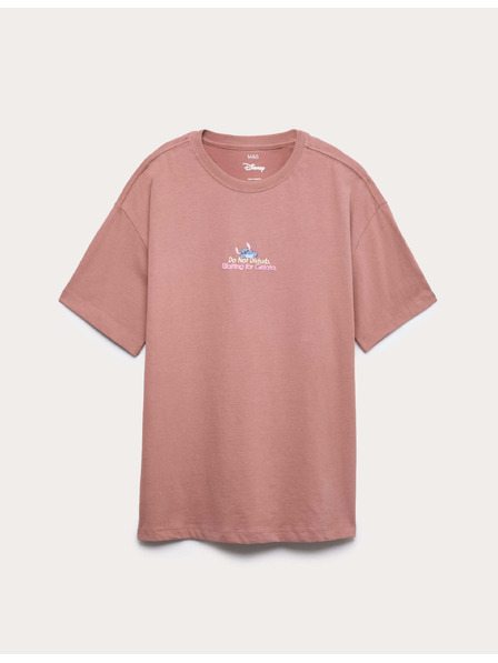 Marks & Spencer Tričko Lilo & Stitch™ z čistej bavlny (6–16 rokov) Marks & Spencer hnedá