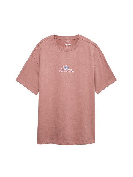 Marks & Spencer Tričko Lilo & Stitch™ z čistej bavlny (6–16 rokov) Marks & Spencer hnedá
