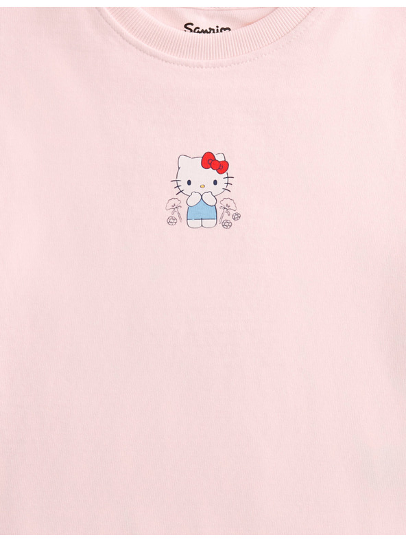 Marks & Spencer Tričko s motívom Hello Kitty™, z čistej bavlny (2–8 rokov) Marks & Spencer ružová
