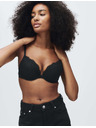 Marks & Spencer Čipková push-up dekoltová podprsenka Jasmine s kosticami, (vel. A–E) Marks & Spencer čierna