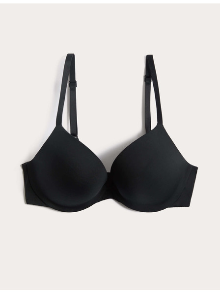 Marks & Spencer Neviditeľná Body Invisibles™ dekoltová push-up podprsenka s kosticami, (A–E) Marks & Spencer čierna