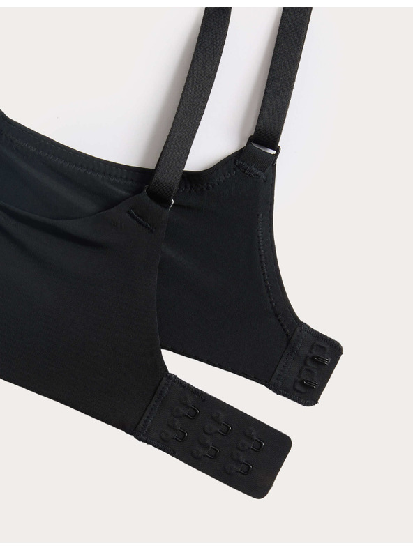Marks & Spencer Neviditeľná Body Invisibles™ dekoltová push-up podprsenka s kosticami, (A–E) Marks & Spencer čierna
