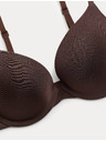 Marks & Spencer Neviditeľná Body Invisibles™ dekoltová push-up podprsenka s kosticami, (A–E) Marks & Spencer hnedá