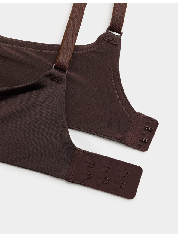 Marks & Spencer Neviditeľná Body Invisibles™ dekoltová push-up podprsenka s kosticami, (A–E) Marks & Spencer hnedá