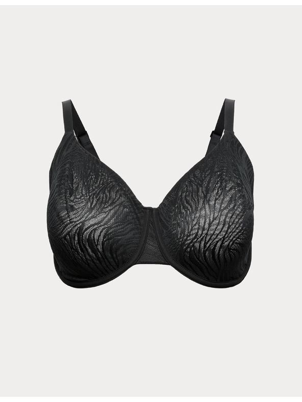 Marks & Spencer Telová podprsenka so zmenšujúcim efektom, kosticami a čipkou, vel. (C–H) Marks & Spencer čierna