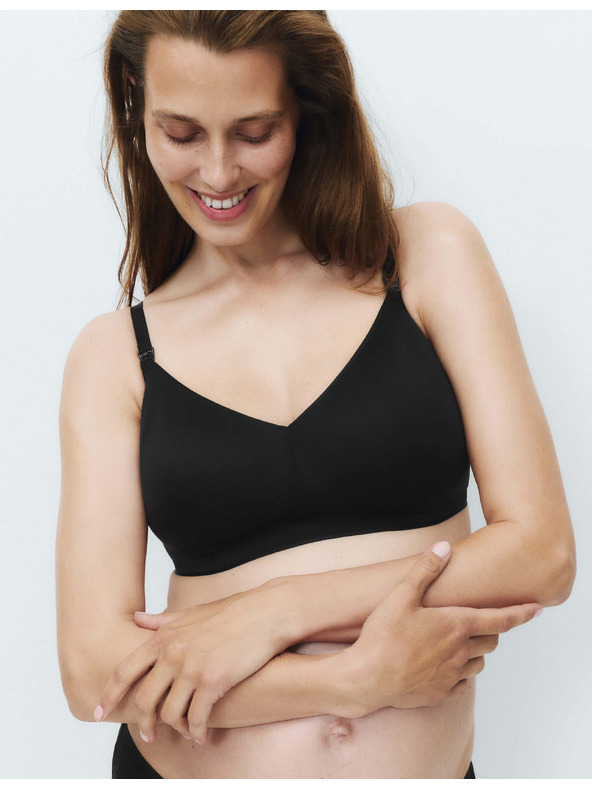 Marks & Spencer Tehotná neviditeľná Body Invisibles™ dojčiaca podprsenka bez kostic (A–H) Marks & Spencer čierna