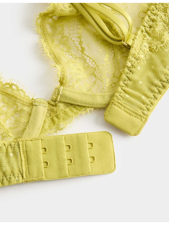 Marks & Spencer Čipková dekoltová podprsenka Ida s kosticami, vel. A–E Marks & Spencer zelená