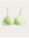 Marks & Spencer Čipková push-up dekoltová podprsenka Ida s kosticami (A–E) Marks & Spencer zelená