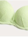 Marks & Spencer Čipková push-up dekoltová podprsenka Ida s kosticami (A–E) Marks & Spencer zelená