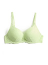 Marks & Spencer Čipková push-up dekoltová podprsenka Ida s kosticami (A–E) Marks & Spencer zelená
