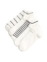 Marks & Spencer Vzorované krátke ponožky Trainer Liners™, s vysokým podielom bavlny, sada 5 párov Marks & Spencer čierna