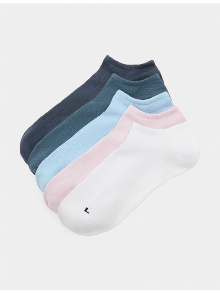 Marks & Spencer Krátke ponožky Trainer Liners™ z mikrovlákna, 5 ks Marks & Spencer ružová