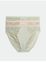 Marks & Spencer Vysoko strihované nohavičky Body Soft™, sada 3 ks Marks & Spencer zelená