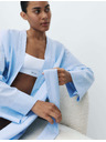 Marks & Spencer Prikrývka z materiálu chambray z čistej bavlny Marks & Spencer modrá