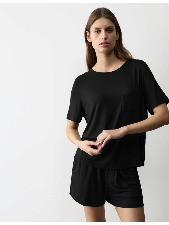 Marks & Spencer Pyžamové šortky s ozdobnými gombíkami Marks & Spencer čierna