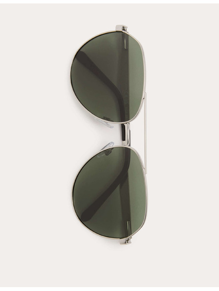 Marks & Spencer Kovové polarizované slnečné okuliare v štýle Aviator Marks & Spencer strieborná