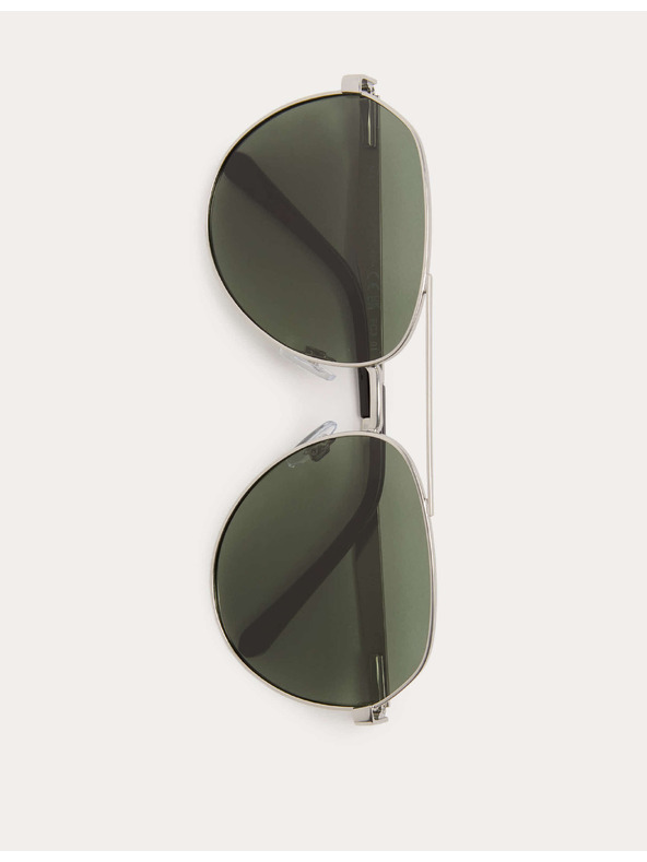 Marks & Spencer Kovové polarizované slnečné okuliare v štýle Aviator Marks & Spencer strieborná