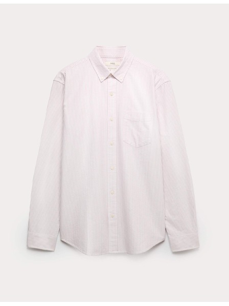 Marks & Spencer Pruhovaná oxfordská košeľa Ultimate z čistej bavlny Marks & Spencer ružová