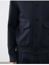Marks & Spencer Bomber zo zmesi bavlny Marks & Spencer modrá