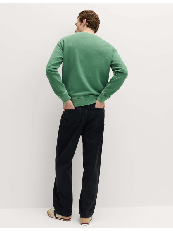 Marks & Spencer Farbená mikina z čistej bavlny Marks & Spencer zelená