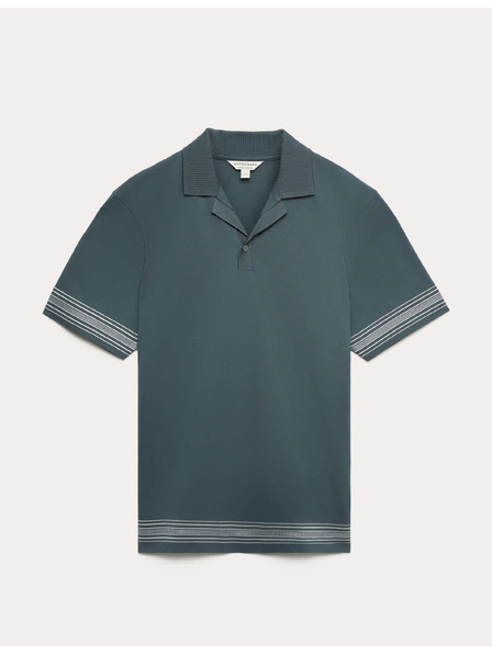 Marks & Spencer Vyšívaná polokošeľa Supima®, z čistej bavlny Marks & Spencer modrá
