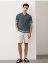 Marks & Spencer Vyšívaná polokošeľa Supima®, z čistej bavlny Marks & Spencer modrá