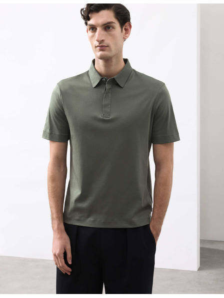Marks & Spencer Polokošeľa z čistej bavlny Supima® Marks & Spencer zelená
