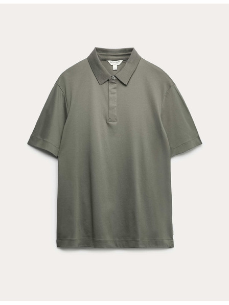 Marks & Spencer Polokošeľa z čistej bavlny Supima® Marks & Spencer zelená