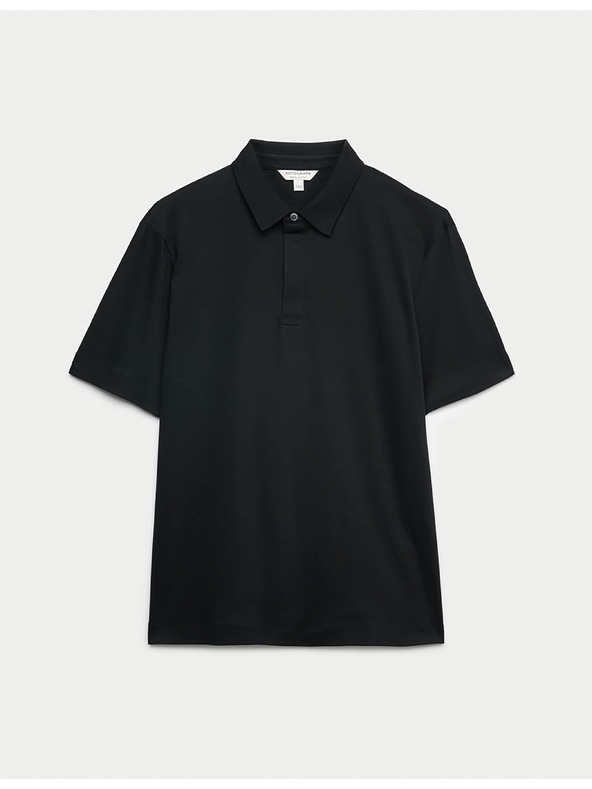 Marks & Spencer Polokošeľa z čistej bavlny Supima® Marks & Spencer čierna
