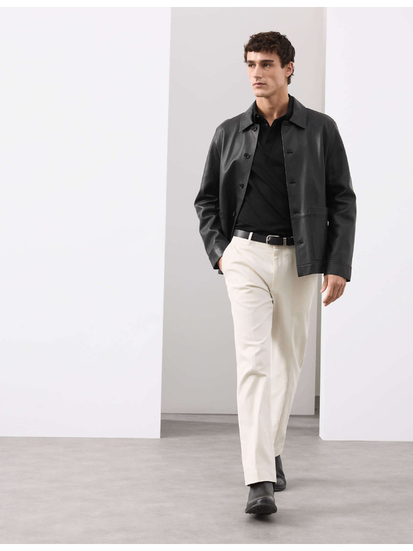 Marks & Spencer Polokošeľa z čistej bavlny Supima® Marks & Spencer čierna