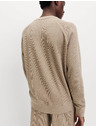 Marks & Spencer Domáca mikina z čistej bavlny s vafľovou textúrou Marks & Spencer béžová