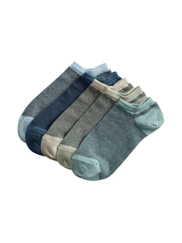 Marks & Spencer Športové ponožky Trainer Liners™ s technológiou Cool & Fresh™ a vysokým podielom bavlny, sada 5 párov Marks & Spencer viacfarebná