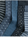 Marks & Spencer 5 párov ponožiek Cool & Fresh s geometrickým vzorom a vysokým podielom bavlny Marks & Spencer modrá