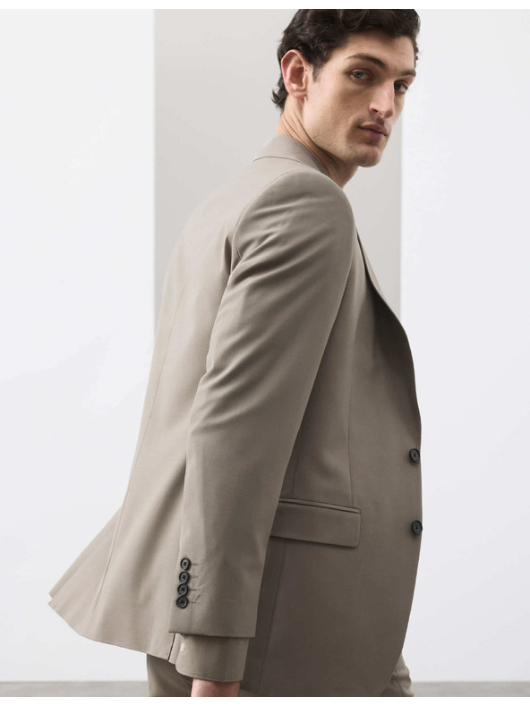 Marks & Spencer Obleková sako zo zmesi vlny, mierne priliehavý strih Marks & Spencer zelená