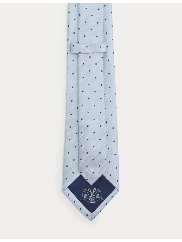 Marks & Spencer Bodkovaná kravata z čistého hodvábu Marks & Spencer modrá