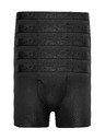Marks & Spencer Pruhované trenýrky Microskin, sada 5 ks Marks & Spencer čierna