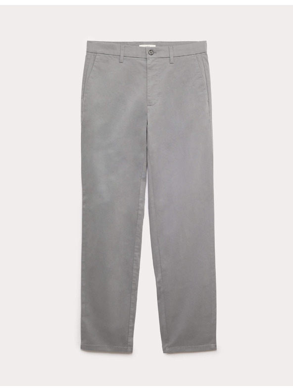 Marks & Spencer Strečové chino nohavice regular fit Marks & Spencer sivé