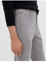 Marks & Spencer Strečové chino nohavice regular fit Marks & Spencer sivé